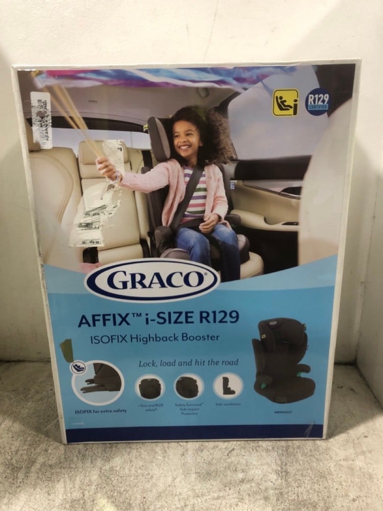 GRACO AFFIX I-SIZE R129 ISOFIX HIGHBACK BOOSTER CAR SEAT