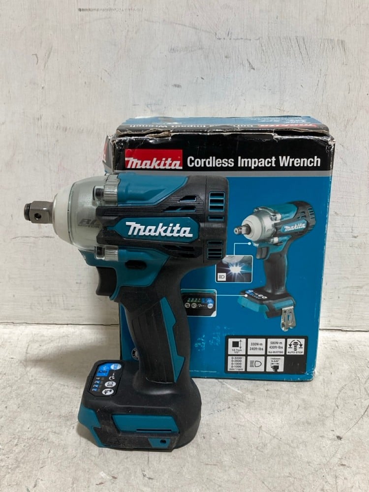 MAKITA CORDLESS IMPACT WRENCH 18V LITHIUM - MODEL NO. DTW300Z - RRP £159