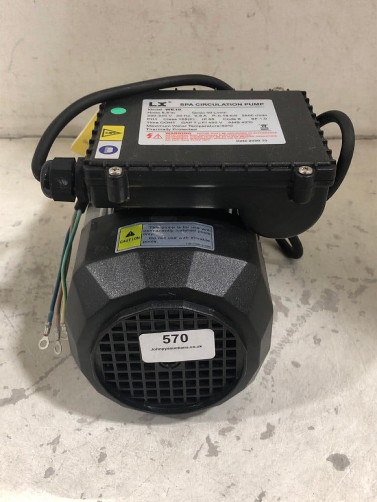 LX LOW FLOW SPA CIRCULATION PUMP WE10