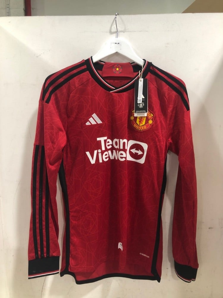 ADIDAS MANCHESTER UNITED MENS 23/24 HOME FOOTBALL SHIRT - SIZE S