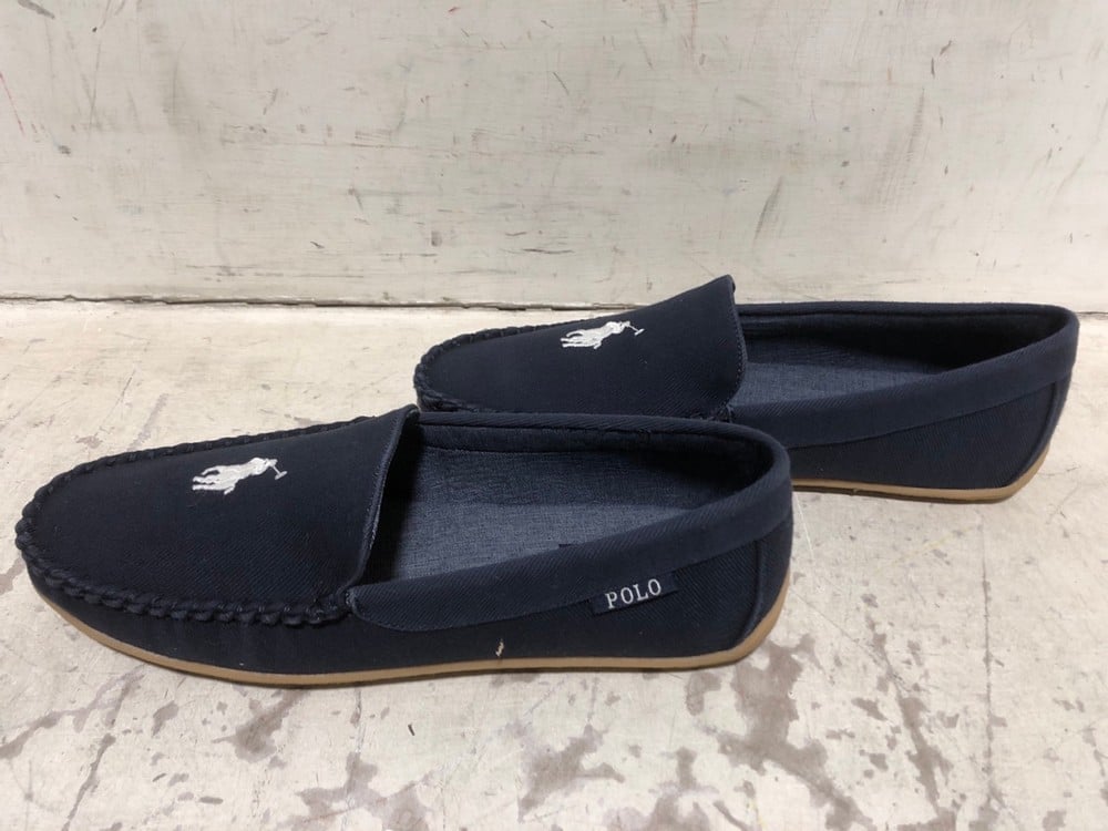 POLO RALPH LAUREN BRENAN SLIPPER NAVY - SIZE 9