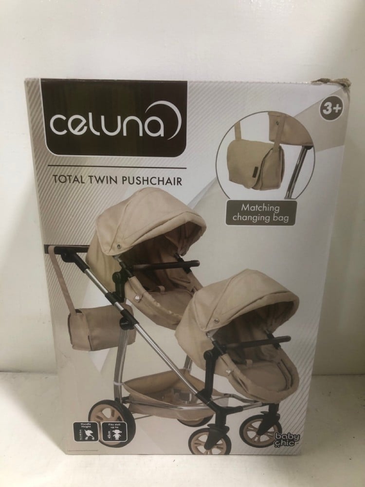 BABY CHIC CELUNA TOTAL TWIN DOLL PUSHCHAIR - RRP £129