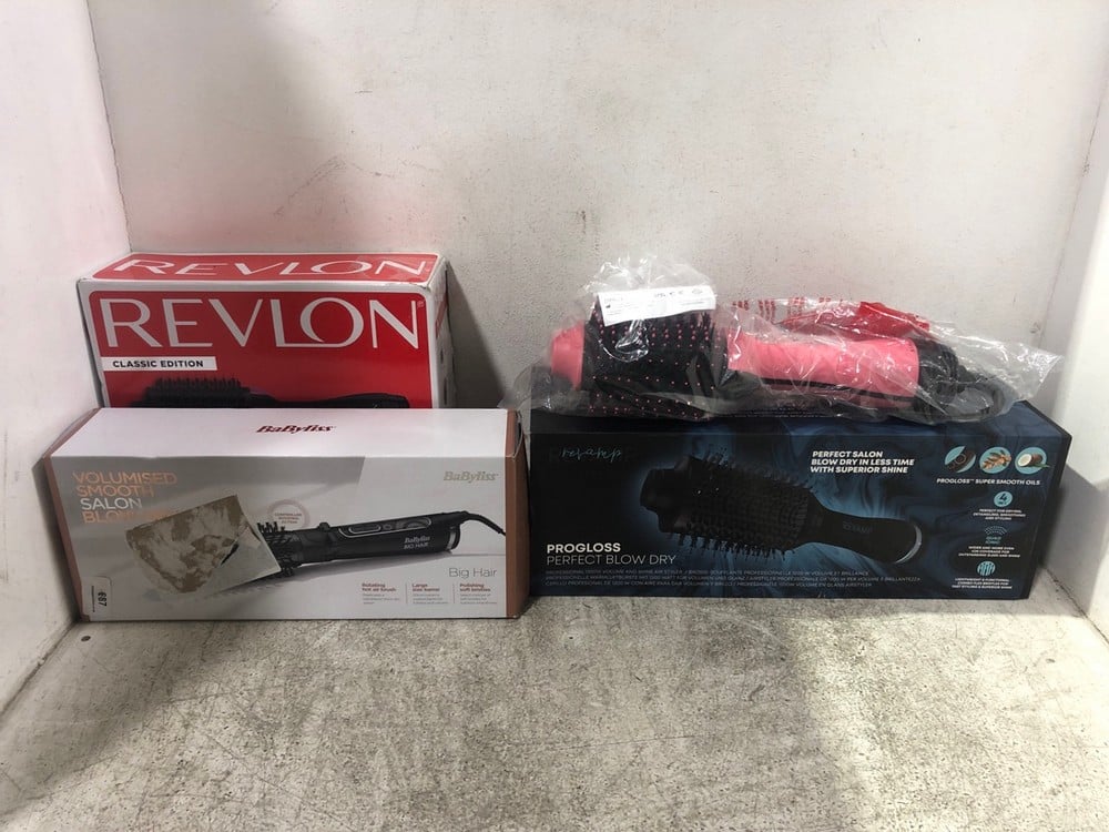 4 X ASSORTED ITEMS TO INCLUDE REVLON SALON ONE-STEP VOLUMIZER & HAIR DRYER