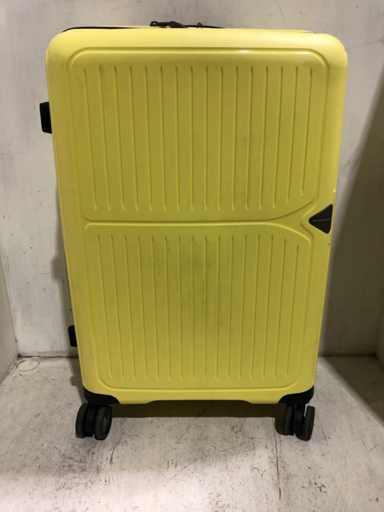 MARCH YELLOW 4 WHEEL SUITCASE