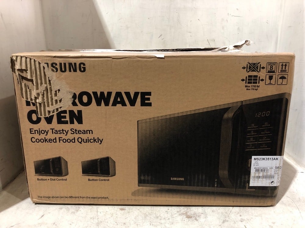 SAMSUNG 23L 800W SOLO MICROWAVE BLACK MS23K3513AK - RRP £139