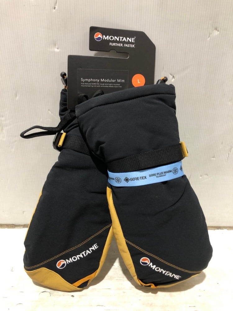 MONTANE SYMPHONY MODULAR MITTENS BLACK - SIZE L