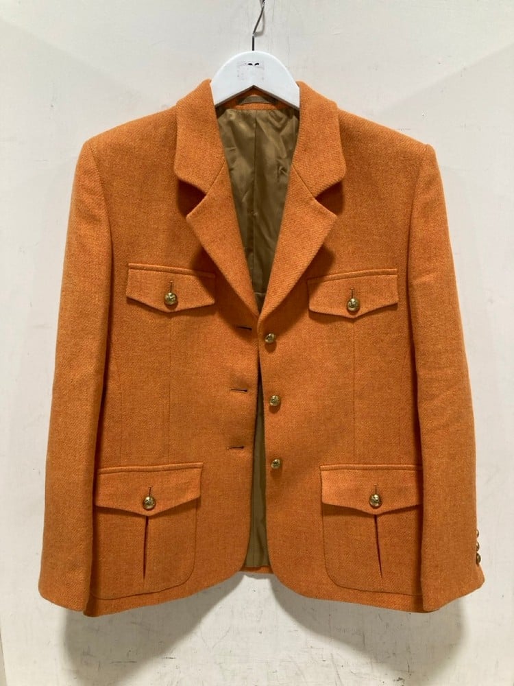 BURBERRYS ORANGE WOOL JACKET