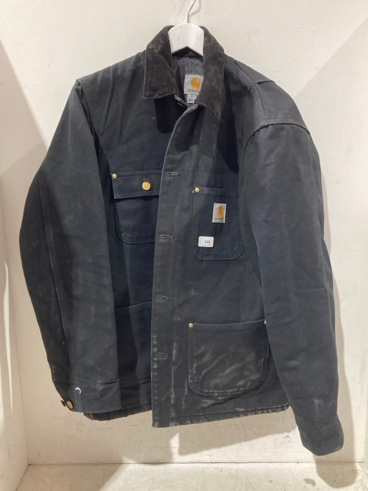 CARHARTT BLACK DENIM JACKET - SIZE S