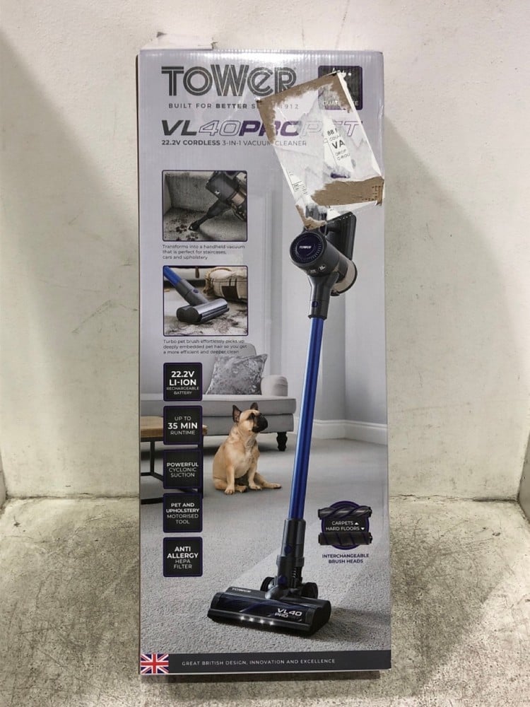 TOWER VL40PRO 22.2V CORDLESS 3-IN-1 VACUUM CLEANER