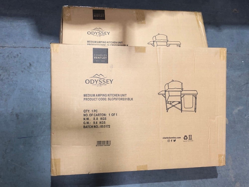 2 X CHARLES BENTLEY ODYSSEY MEDIUM CAMPING KITCHEN UNIT