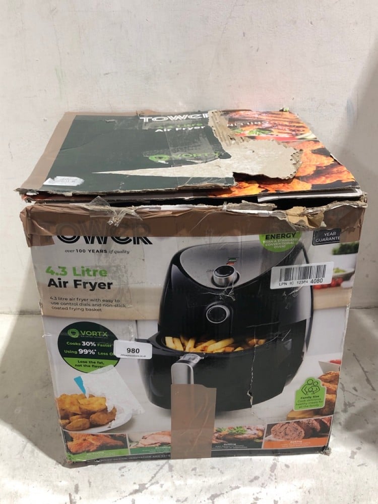 TOWER VORTX 4.3L AIR FRYER BLACK