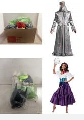 X11 ASSORTED ADULT FANCY DRESS TO INCLUDE CALIFORNIA COSTUMES, ENCHANTING GYPSY, ADULT, DISGUISE 107679D DUMBLEDORE, OFFICIAL HARRY POTTER WIZARDING WORLD ADULT COSTUME ROBE AND HAT OUTFIT SIZED, SIL