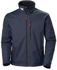 X2 ASSORTED HELLY HANSEN COATS TO INCLUDE HELLY HANSEN MENS CREW MIDLAYER JACKET, L, NAVY, HELLY HANSEN MENS MOSS RAIN COAT, 2XL, NAVY.