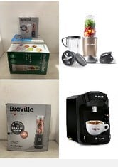 X3 ASSORTED ITEMS TO INCLUDE TASSIMO BY BOSCH SUNY 'SPECIAL EDITION' TAS3102GB COFFEE MACHINE,1300 WATT, 0.8 LITRE - BLACK, NUTRIBULLET BLENDER 900 SERIES - POWERFUL 24,000 RPM EXTRACTOR BLENDS FROZE