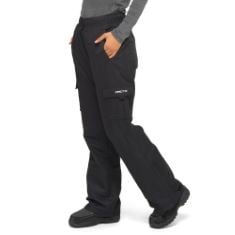 X3 ASSORTED ARCTIX SNOW PANTS TO INCLUDE ARCTIX WOMEN'S LUMI PULL OVER FLEECE LINED CARGO SNOW PANTS, BLACK, LARGE/31 INSEAM, ARCTIX MEN'S SNOW SPORTS CARGO PANTS SNOW PANTS - BLACK, MEDIUM/34 INSEAM