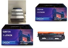 X4 ASSORTED PRINTER INK TO INCLUDE CANON COMPATIBLE 040HM MAGENTA TONER CARTRIDGE 0457C001 040H, CANON IMAGECLASS LBP712CDN IMAGECLASS LBP712CX I-SENSYS LBP-710CX I-SENSYS LBP-712CX I-SENSYS LBP-633C