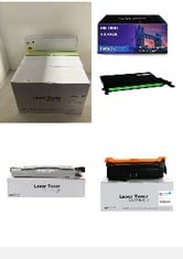 X4 ASSORTED PRINTER INK TO INCLUDE REMANUFACTURED REPLACEMNENT FOR HP LASERJET 500 CYAN TONER CARTRIDGE CE401A 507A ALSO FOR CANON 732 COLOUR FLOW MFP M575C M575DN MFP M575F M551DN M551N M551XH M570D