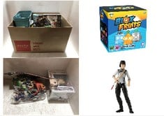 13X ASSORTED TOYS TO INCLUDE HASBRO SHANG CHI, F0249 MARVEL LEGENDS SERIES SHANG-CHI AND THE LEGEND OF THE TEN RINGS 15-CM COLLECTIBLE XIALING ACTION FIGURE TOY FOR AGES 4 AND UP, BLOX FRUITS 4" COLL