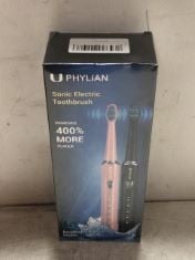 15 X UPHYLIAN SONIC ELECTRIC TOOTHBRUSH DOUBLE PACK .