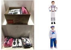 11X ASSORTED KIDS FANCY DRESS TO INCLUDE DRESS UP AMERICA SAILOR BOY COSTUME - BEAUTIFUL DRESS UP SET FOR ROLE PLAY, BRISTOL NOVELTY CHILDREN'S ASTRONAUT COSTUME, AGE 10-12 YEARS OLD HALLOWEEN HALLOW