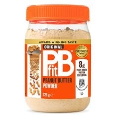 32 X PBFIT PEANUT BUTTER POWDER - 87% LESS FAT, HIGH PROTEIN, GLUTEN FREE NATURAL NUT BUTTER SPREAD - POWDERED PEANUT BUTTER FROM REAL ROASTED PRESSED PEANUTS - 225G BB: 28/11/2024.