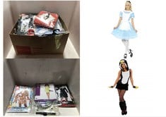 14X ASSORTED FANCY DRESS TO INCLUDE FUN SHACK WOMENS PENGUIN COSTUME LADIES SEXY & CUTE BLACK ANIMAL DRESS OUTFIT, L, PENGUIN, SMIFFYS WONDER PRINCESS COSTUME, BLUE, S - UK SIZE 08-10.