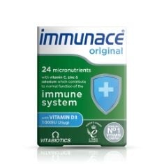 34 X IMMUNACE VITABIOTICS ORIGINAL TABLETS, 30 CAPSULES BB: 07/25.