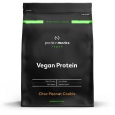 5 X PROTEIN WORKS - VEGAN PROTEIN POWDER, PLANT BASED PROTEIN SHAKE, VEGAN BLEND, GLUTEN FREE, 33 SERVINGS, CHOC PEANUT COOKIE, 1 KG BB:08/24.