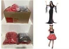 RUBIE'S 888841L OFFICIAL DISNEY X12 ASSORTED ADULT FANCY DRESS TO INCLUDE MINNIE MOUSE DRESS COSTUME, ADULT'S, LARGE, SMIFFYS IMMORTAL SOUL COSTUME MEDIUM.