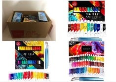 30X ASSORTED ITEMS TO INCLUDE CRAFTS 4 ALL ACRYLIC PAINT SET - 60 PAINTS FOR CANVAS, WOOD, CERAMIC & FABRIC – NON-TOXIC, VIBRANT PIGMENTS FOR BEGINNERS, STUDENTS AND PROFESSIONAL ARTISTS - ART SUPPLI