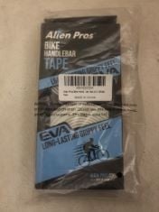 25X ASSORTED ITEMS TO INCLUDE ALIEN PROS BIKE HANDLEBAR TAPE .