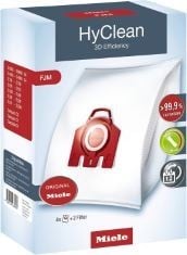 6 X MIELE 9917710 HYCLEAN 3D EFFICIENCY FJM VACUUM CLEANER BAGS FOR BAGGED MIELE VACUUM CLEANERS, PACK OF 4.