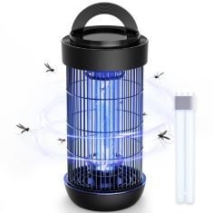 3 X CONOPU ELECTRIC FLY ZAPPER - 4000V FLY TRAP FOR INDOOR USE, 18W MOSQUITO TRAP MOSQUITO KILLER LAMP, 365 NM UV ELECTRIC FLY KILLER, BLACK.