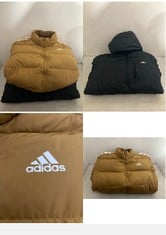 X2 ASSORTED COATS TO INCLUDE ADIDAS MEN’S SIZE XL.