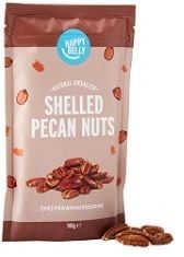 10 X BRAND - HAPPY BELLY SHELLED PECAN NUTS, 100 G (PACK OF 7) BBE: 05/12/24.