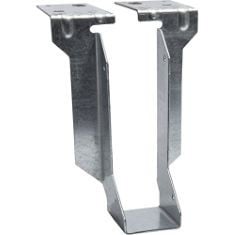 8 X BPC FIXINGS SINGLE PIECE TIMBER TO MASONRY JOIST HANGER 4-PIECE SET, 150 MM LENGTH X 47 MM WIDTH, SILVER.