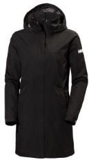 HELLY HANSEN WOMENS ADEN LONG COAT, M, BLACK.