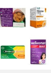 BOX OF ASSORTED HEALTH AND WELLBEING ITEMS WELLWOMAN MAX, BEAUTY SUPPLEMENTS, MAXIMUM SUPPORT FORMULA FOR WOMEN WANTING TO BOOST ENERGY, IMMUNE SYSTEM AND BONE HEALTH, 84-MULTIVITAMIN TABLETS BY VITA