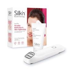 10 X SILK'N FACETITE I ANTI-AGEING DEVICE WITH SERUM I WRINKLE REDUCTION AND SKIN SMOOTHING I HOMECARE DEVICE I WHITE.