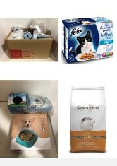 12X ASSORTED PET ITEMS TO INCLUDE SUPREME PETFOODS SUPREME SCIENCE SELECTIVE RAT AND MOUSE, 3 KG, FELIX AGAIL KITTEN FISH IN JELLY 12 PACK 100G - 12 100G POUCHES (PACK OF 4).