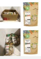 15X ASSORTED WHOLEFOOD EARTH TO INCLUDE WHOLEFOOD EARTH SESAME SEEDS HULLED 1 KG | GMO FREE | HIGH FIBRE, WHOLEFOOD EARTH PORRIDGE OATS 1 KG | GMO FREE | HIGH FIBRE.