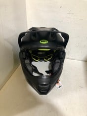 BELL LIVE WIDE OPEN SUPER DH BICYCLE HELMET MATTE/GLOSS BLACK/HI-VIZ SIZE M RRP- £216.49