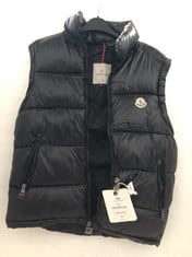 MONCLER TREOMPAN DOWN VEST PUFFER IN BLACK SIZE M - RRP £650