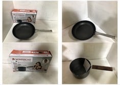 WONDERCHEF EBONY HARD ANODIZED SAUCEPAN 16CM TO INCLUDE NINJA 29CM FRYING PAN