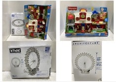 FISHER-PRICE LITTLE PEOPLE CARING FOR ANIMALS FARM PLAYSET TO INCLUDE K'NEX ARCHITECTURE LONDON EYE MODEL