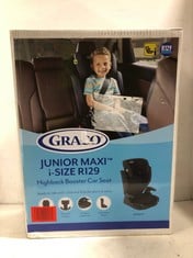 GRACO JUNIOR MAXI I-SIZE R129 HIGHBACK BOOSTER CAR SEAT