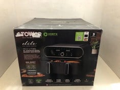 TOWER VORTX ELITE 10.4 LITRE XL CAPACITY DUAL BASKET AIR FRYER - RRP £149