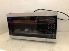 SHARP 20L 800W MICROWAVE OVEN IN SILVER - MODEL NO. YC-MG02U-S - RRP £100