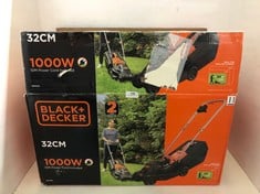 BLACK + DECKER 32CM 1000W ROTARY LAWN MOWER - MODEL NO. BEMW351