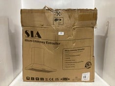 SIA 60CM CHIMNEY EXTRACTOR PRODUCT CODE CHL60BL